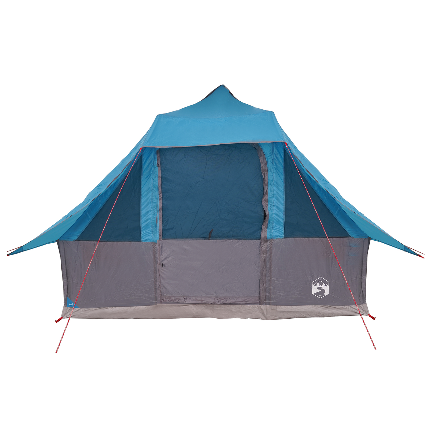 Tipi telt med tak med lagring Blå 358 x 296 x 258 cm taft