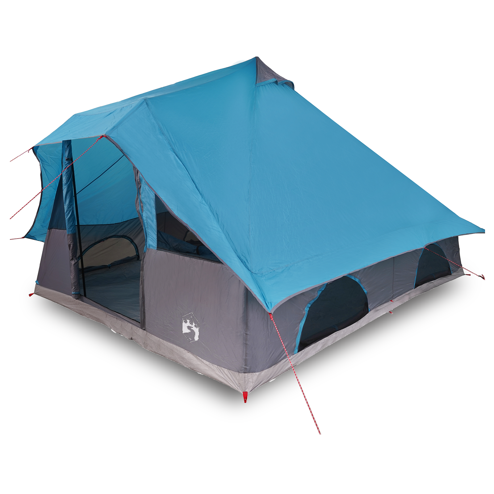 Familie Tipi Telt Folding med tak Blå, Grå 358 x 296 x 258 cm