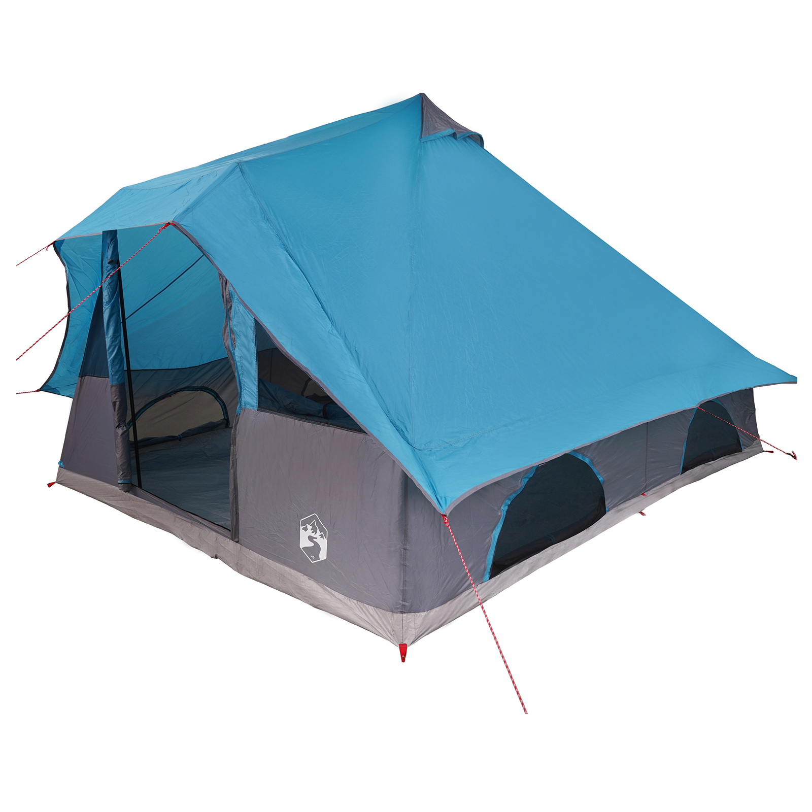 Familie Tipi Telt Folding med tak Blå, Grå 358 x 296 x 258 cm