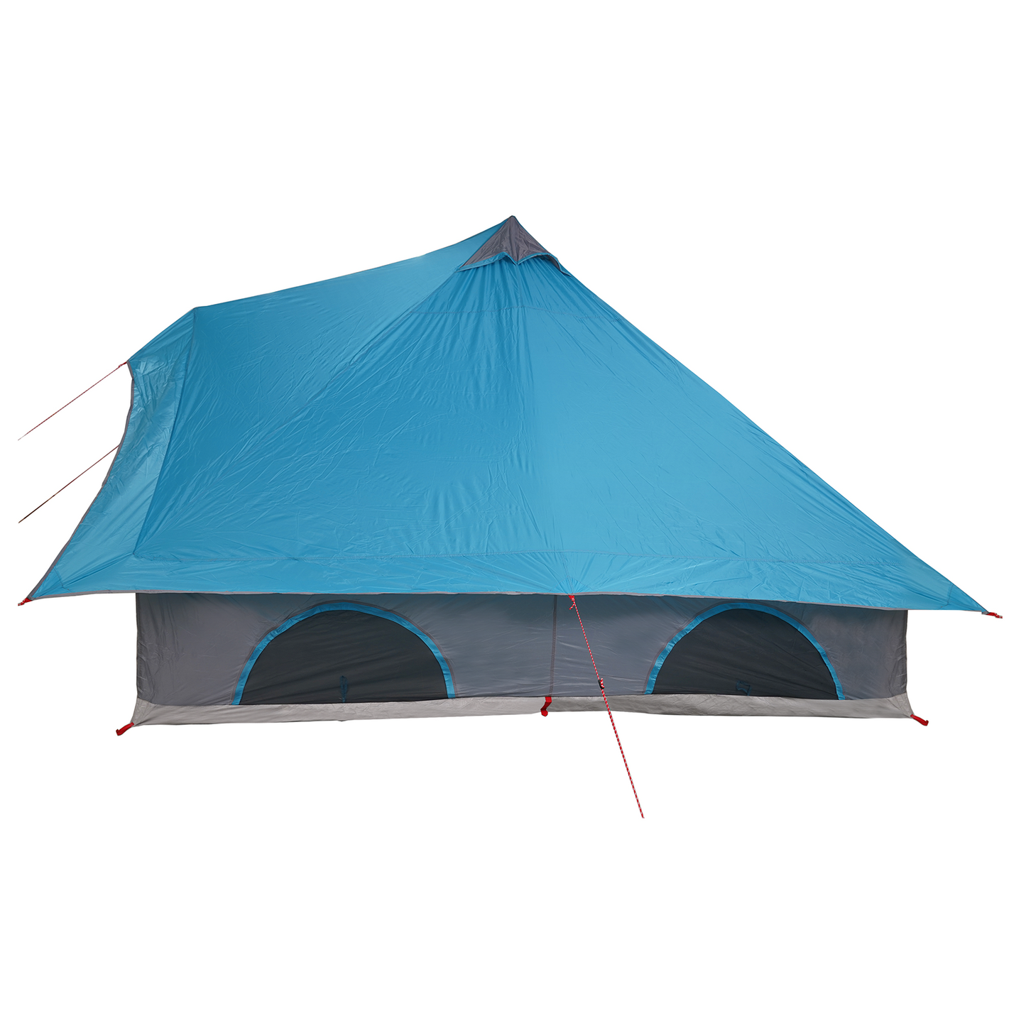 Tipi telt med tak med lagring Blå 358 x 296 x 258 cm taft