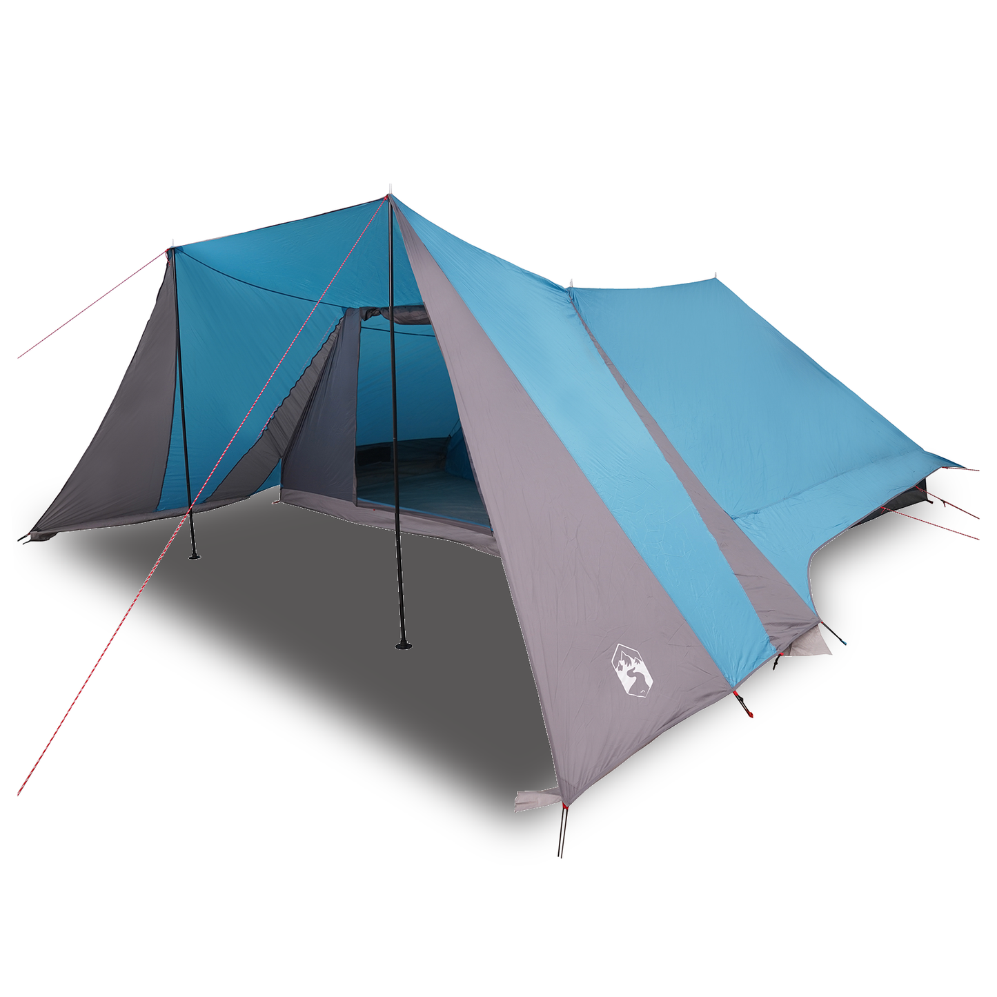 Tipi telt med tak med lagring Blå 660 x 456 x 200 cm taft