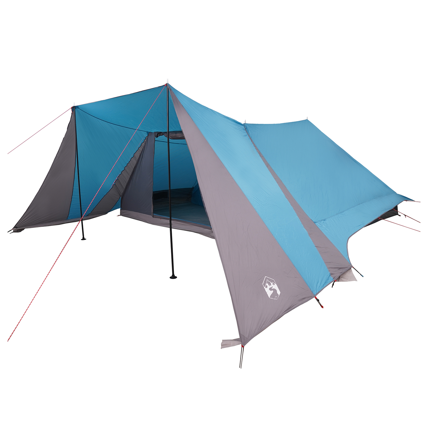 Tipi telt med tak med lagring Blå 660 x 456 x 200 cm taft