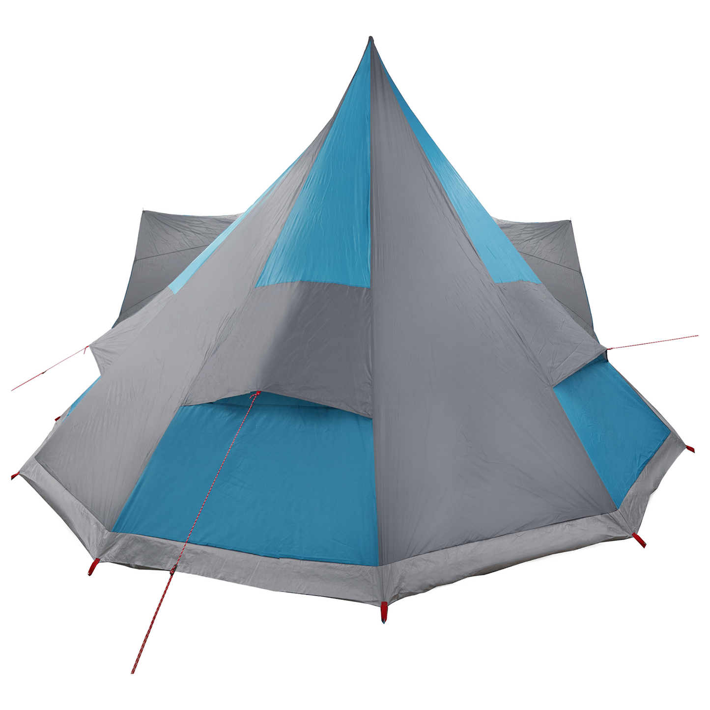 Tipi telt med tak med lagring Blå 510 x 690 x 330 cm taft