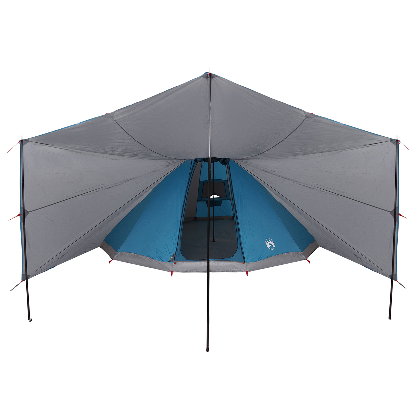 Tipi telt med tak med lagring Blå 510 x 690 x 330 cm taft