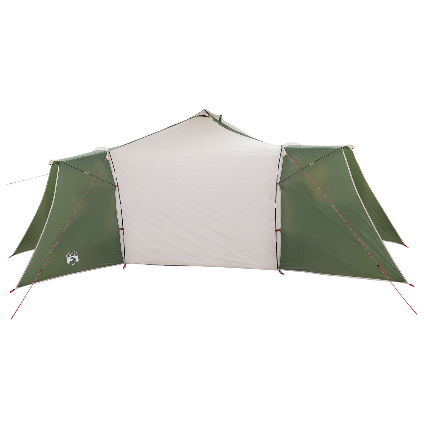 Tipi telt med tak med lagring grønn 492 x 492 x 275 cm taft