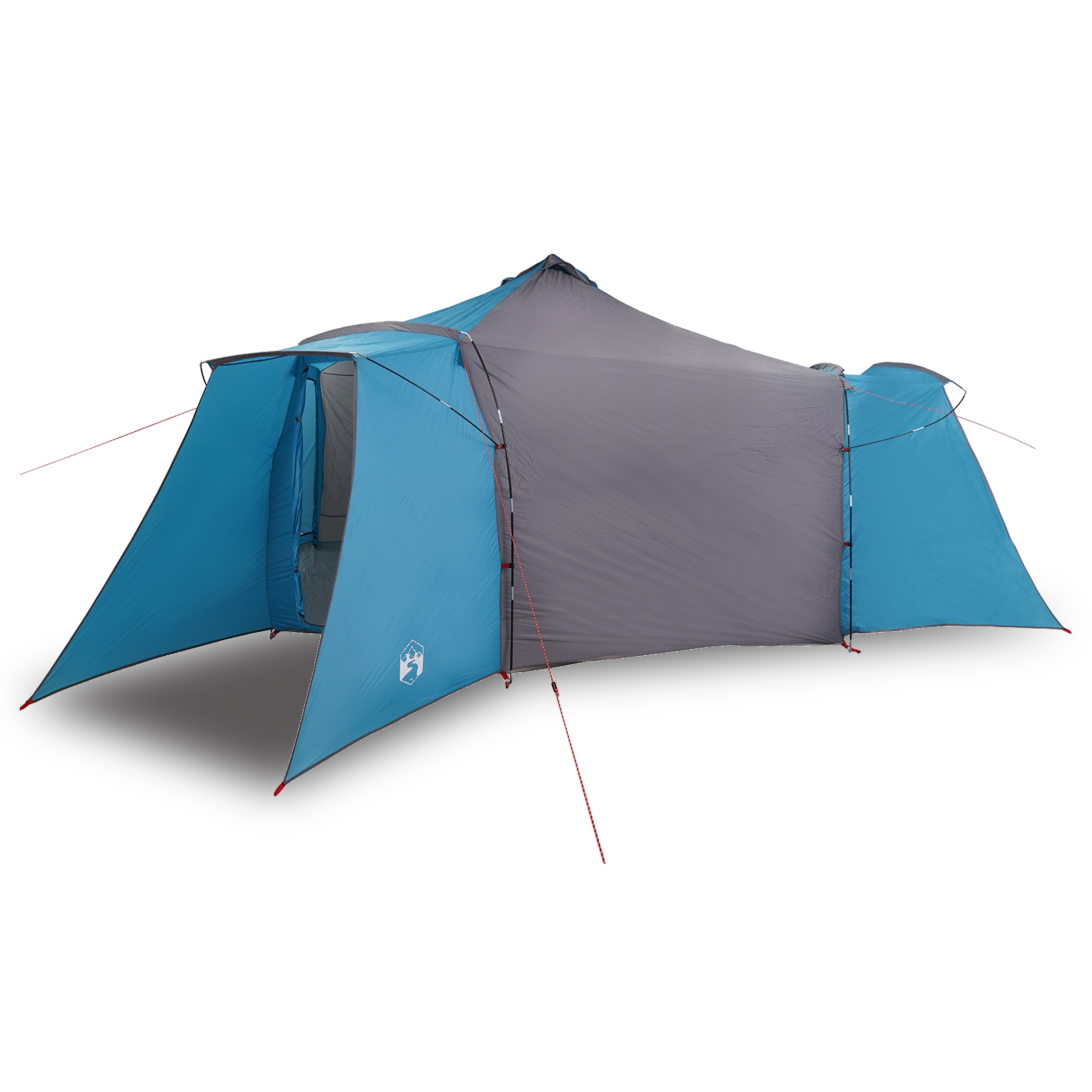 Tipi telt med tak Blå og grå 492 x 492 x 275 cm stoff
