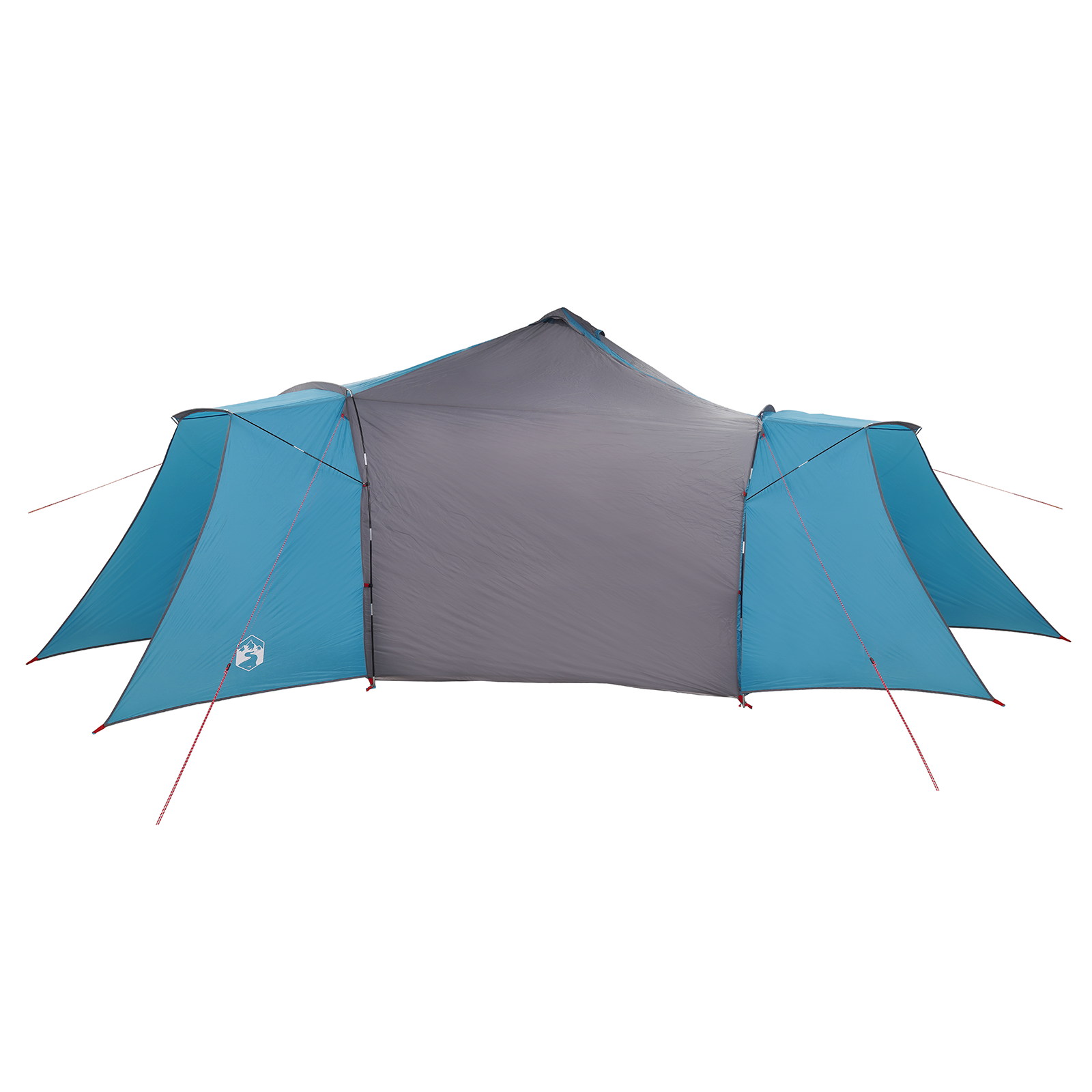 Tipi telt med tak Blå og grå 492 x 492 x 275 cm stoff