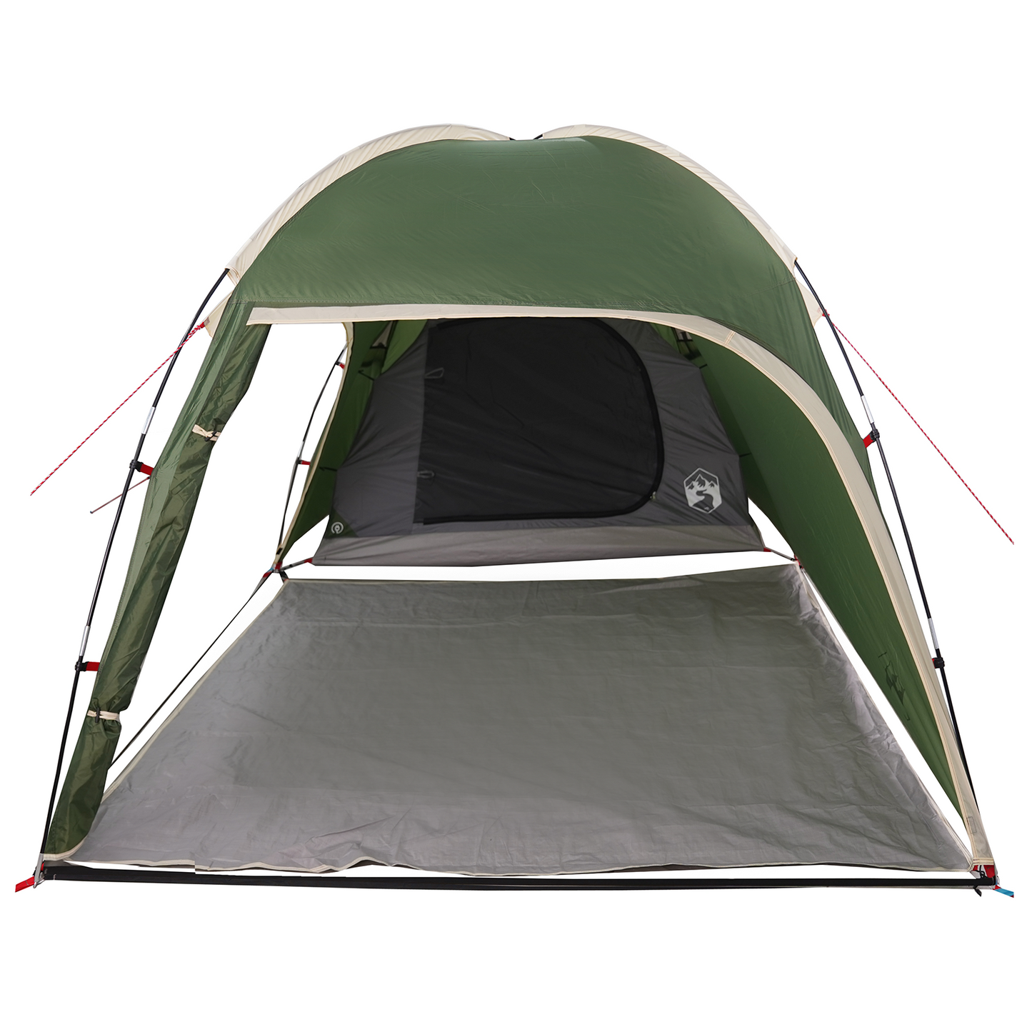 Hyttetelt med tak med lagring grønn 370 x 230 x 185 cm taft