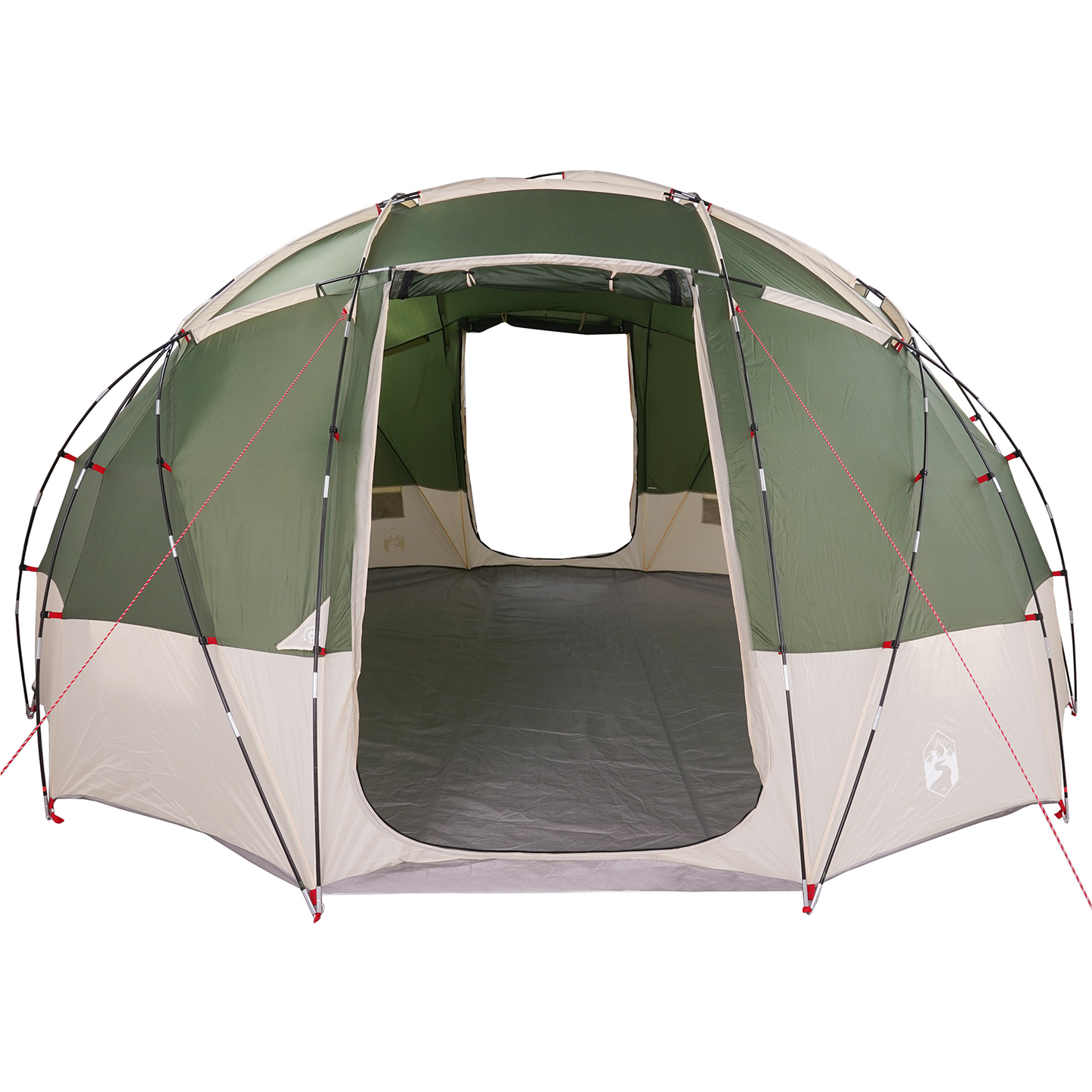 Dometelt med tak med lagring grønn 475 x 475 x 235 cm taft
