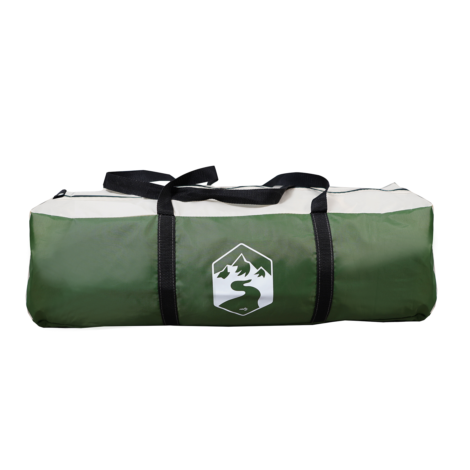 Camping Telt med tak grønn 308 x 268 x 130 cm Polyester