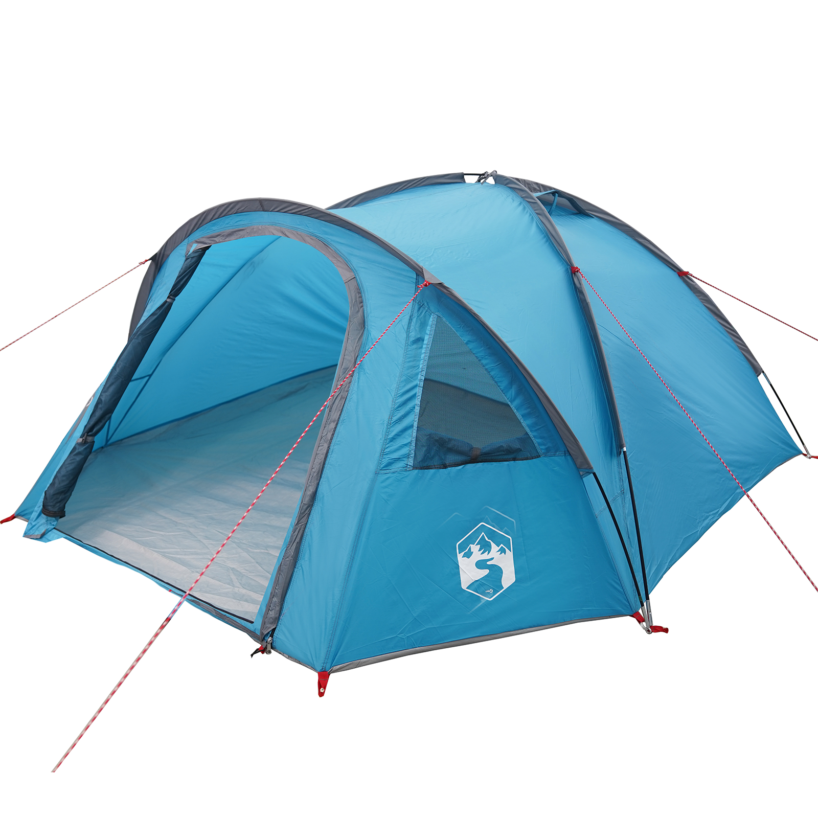 Camping Telt med tak Blå 308 x 268 x 130 cm Polyester