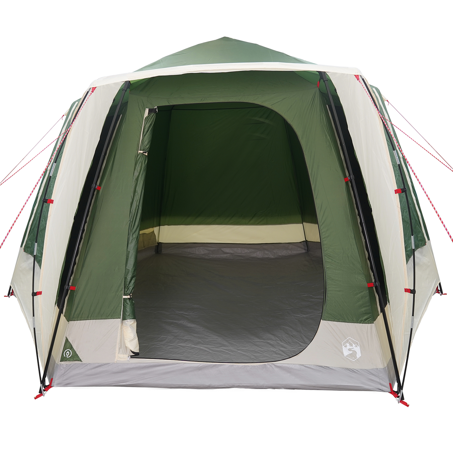 Camping Telt Hytte med tak grønn 420 x 420 x 227 cm Polyester