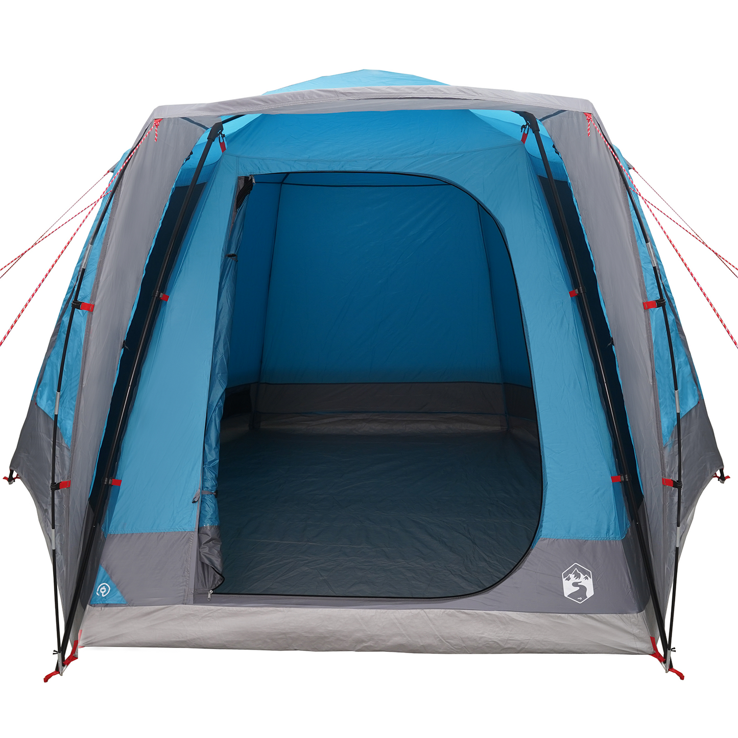 Camping Telt Hytte med tak Blå 420 x 420 x 227 cm Polyester