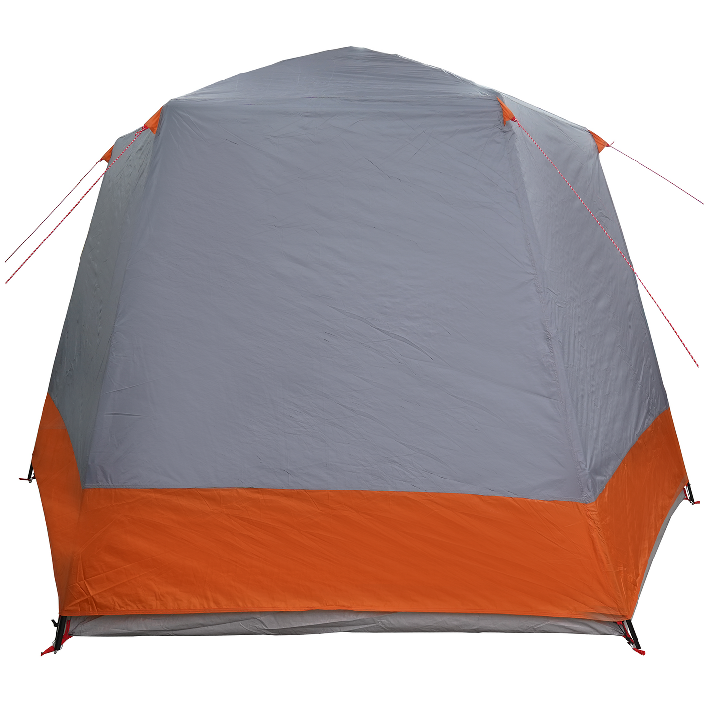 Camping Telt Hytte Grå og oransje 420 x 420 x 227 cm Polyester