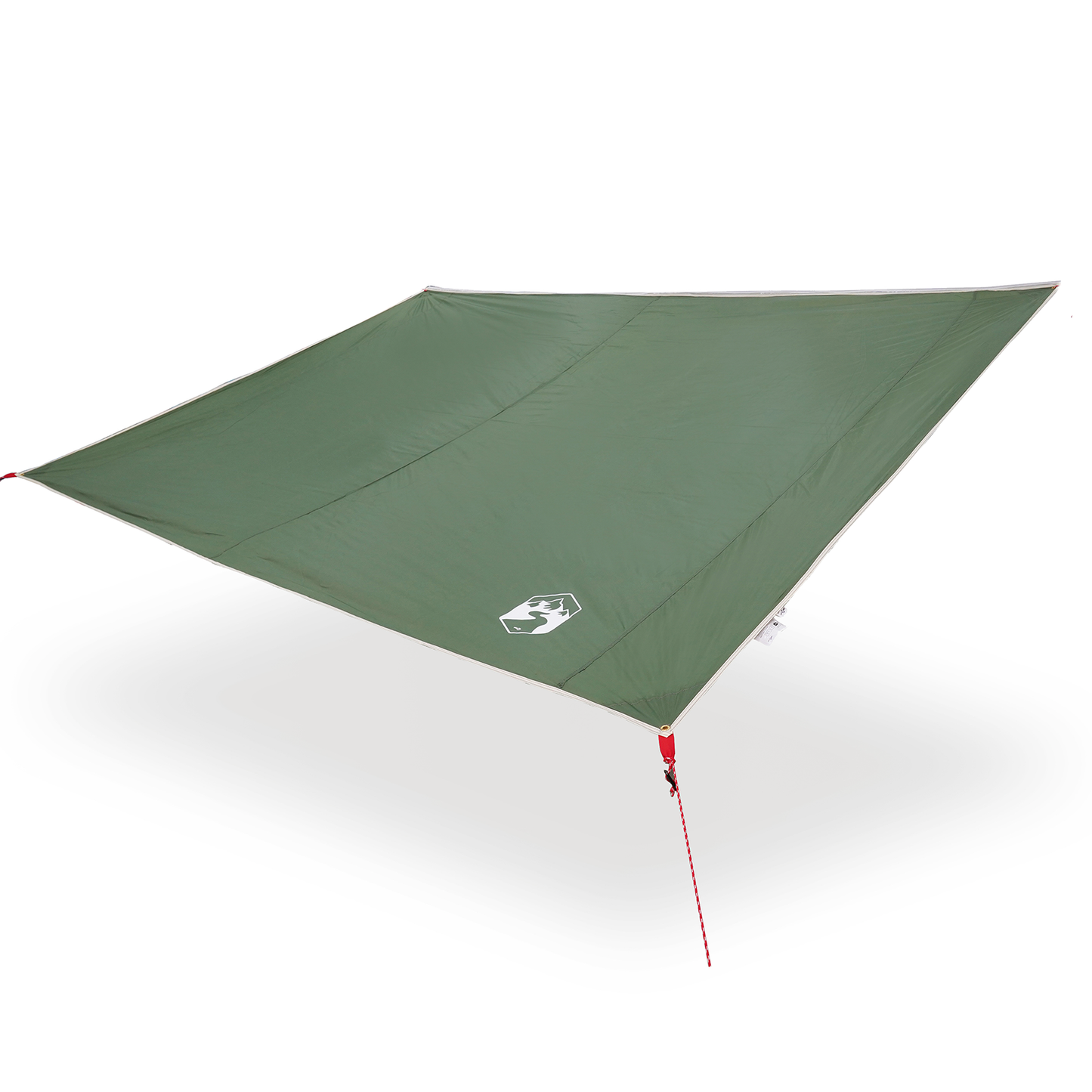 Vannavstøtende tarp person 240 x 350 cm Vanntett grønn