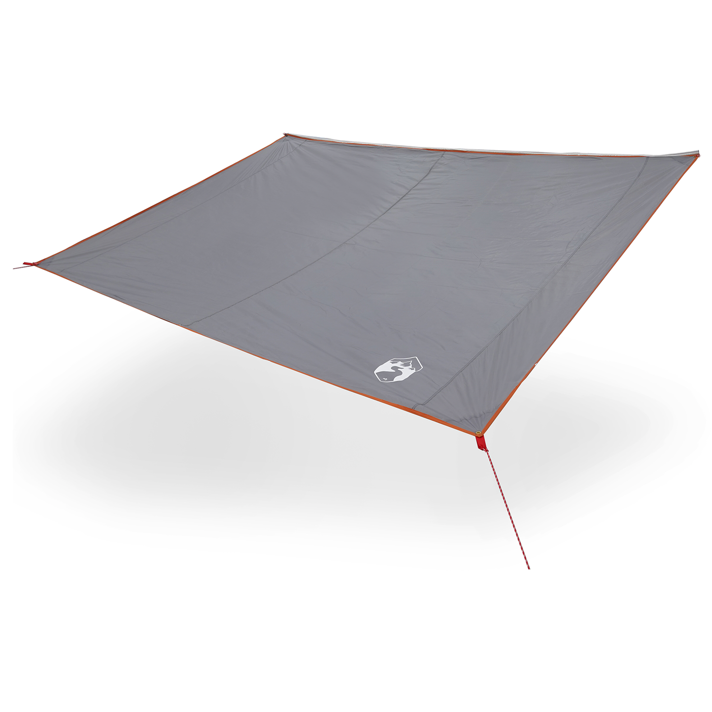 Vannavstøtende tarp person 240 x 350 cm Vanntett Grå og Oransje