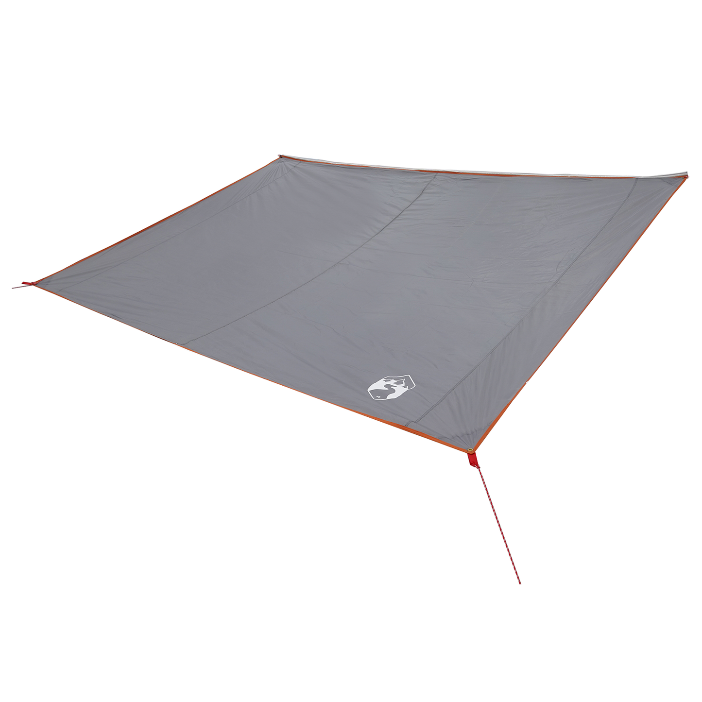 Vannavstøtende tarp person 240 x 350 cm Vanntett Grå og Oransje