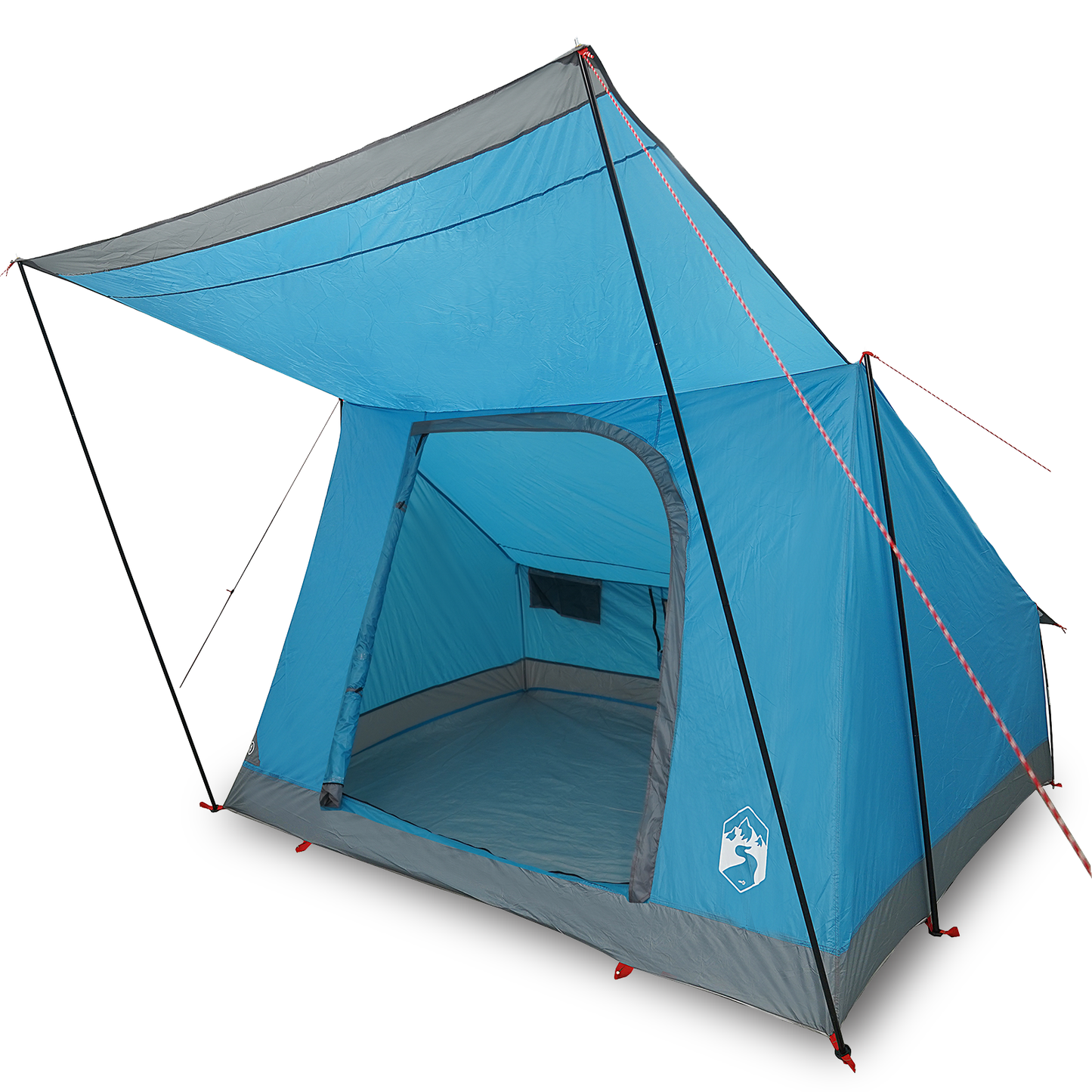 Camping Telt med tak med lagring Blå 282 x 225 x 154 cm taft