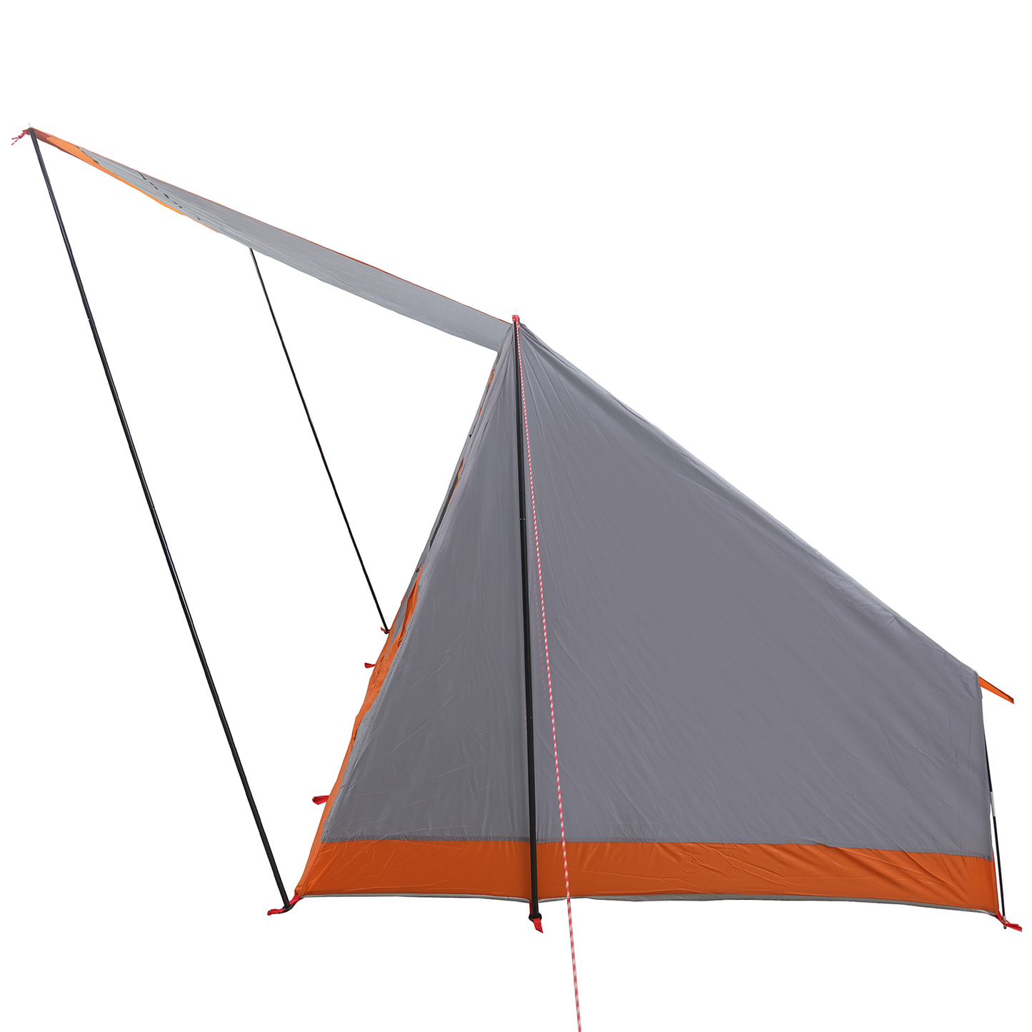 Camping Telt med tak Grå og Oransje 282 x 225 x 154 cm taft