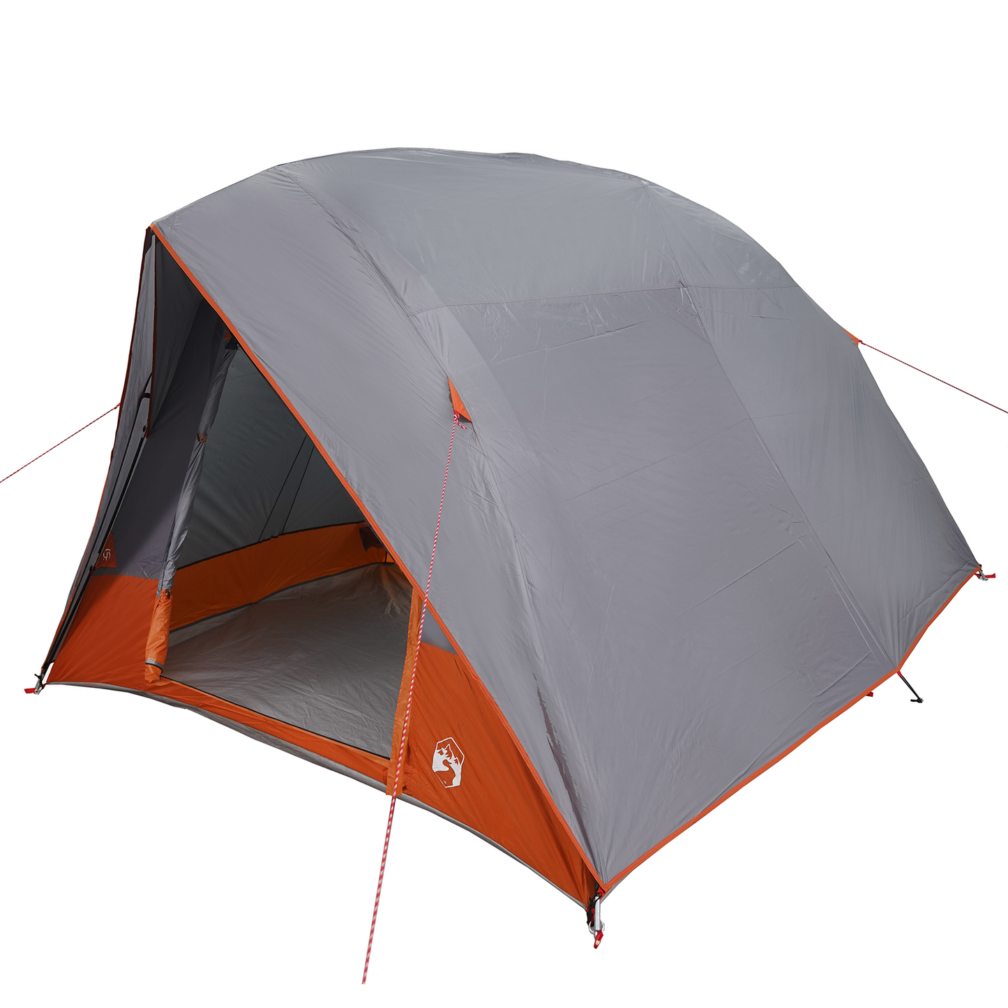Camping Telt med tak Grå og Oransje 320 x 275 x 190 cm taft