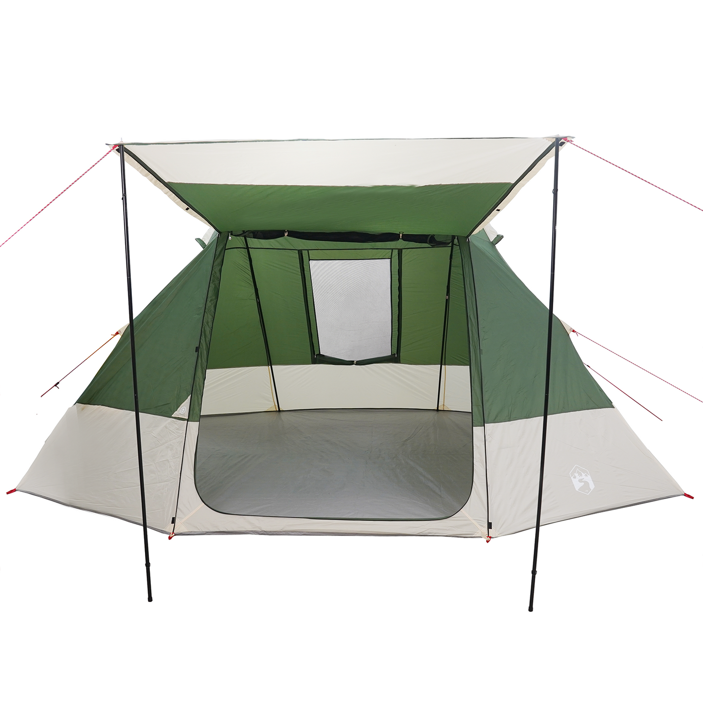 Camping Telt med tak med lagring grønn 482 x 360 x 227 cm taft