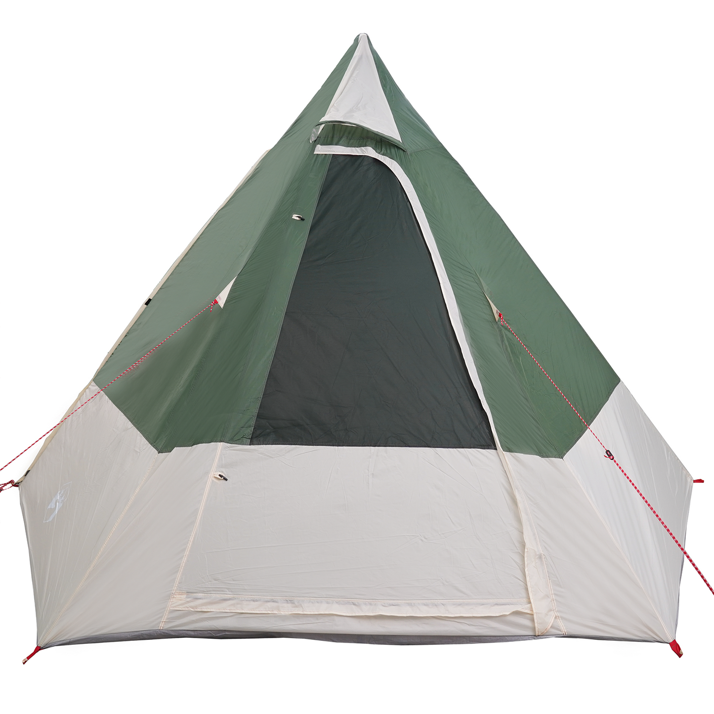Camping Telt med tak med lagring grønn 482 x 360 x 227 cm taft