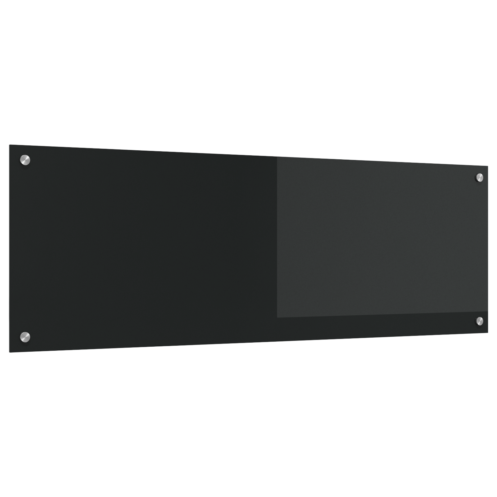 Kjøkkenbakplate Svart 120 x 40 x 0.6 cm herdet glass