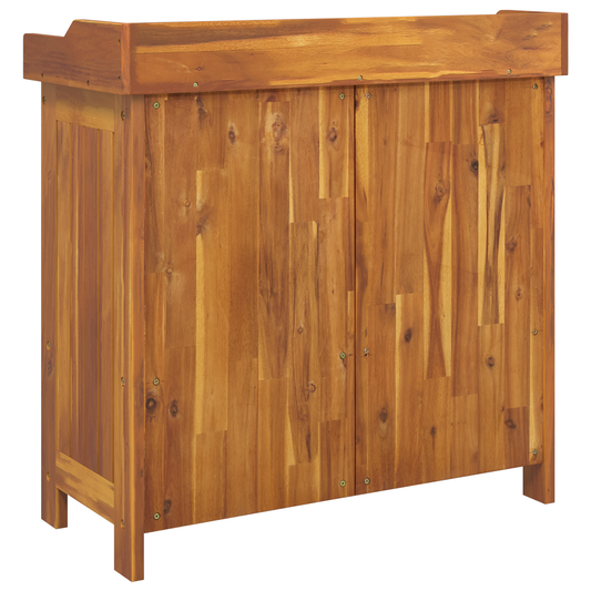 Hageskap med skuff Naturlig 78 x 36,5 x 78cm Solid akasietre