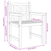 Hagestoler 2 pcs Brun 58 x 60 x 90 cm Heltre teak