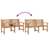 benk Other Brun 150 x 60 x 90 cm Heltre teak