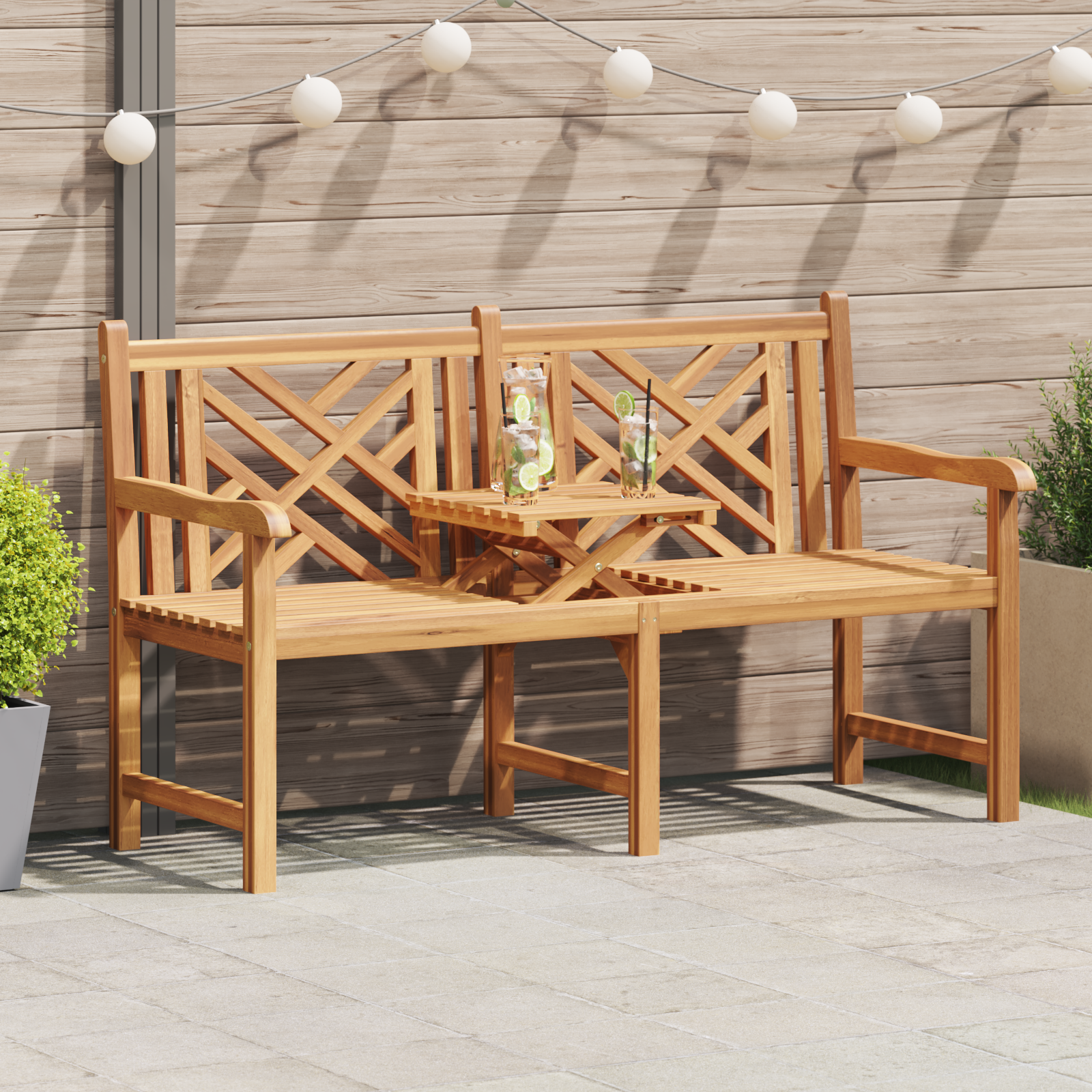benk Other Brun 150 x 60 x 90 cm Heltre teak