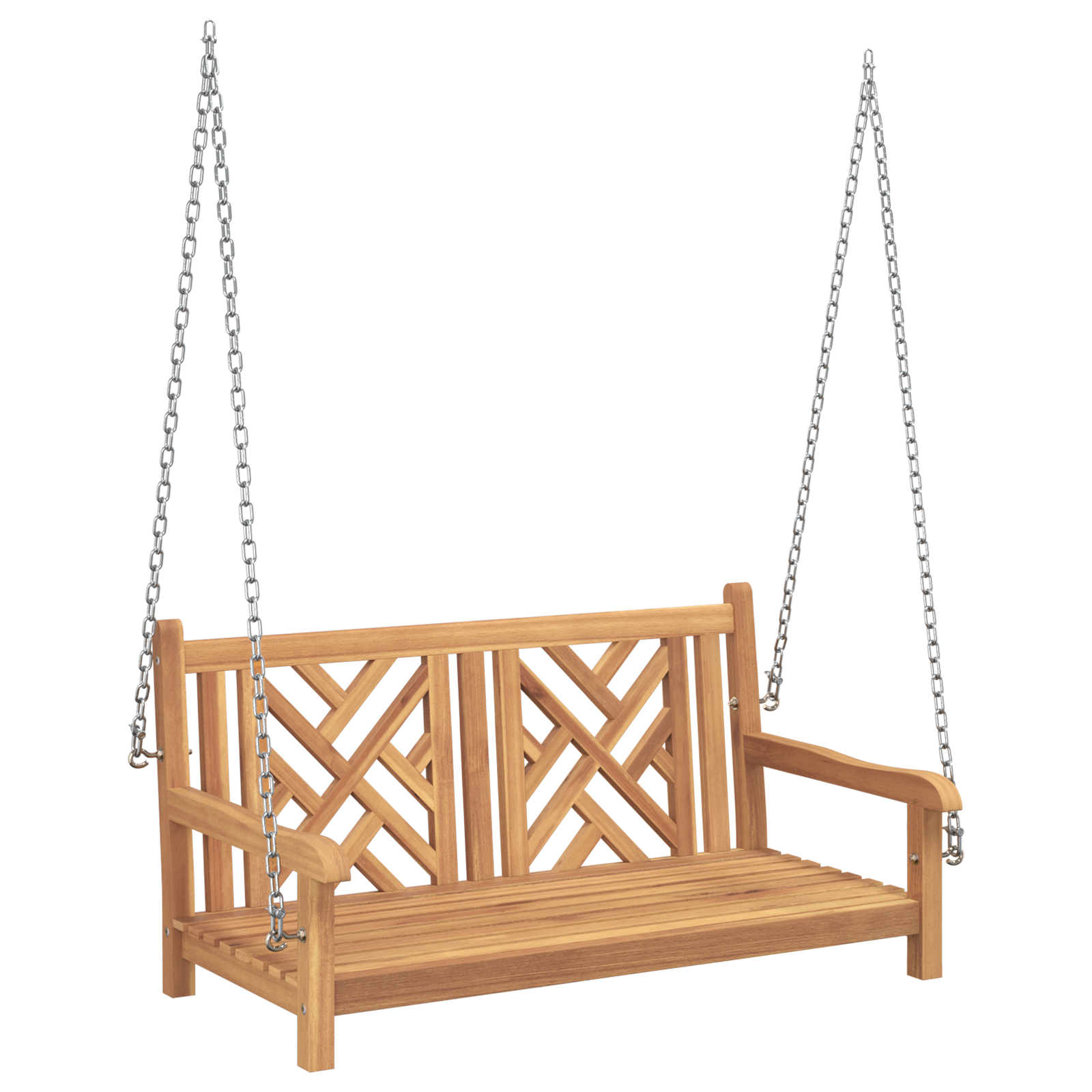 Svingbenk Other Brun 114 x 60 x 64 cm Heltre teak