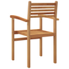Hage stabelstoler 2 pcs Brun 55.5 x 55.5 x 90 cm Heltre teak
