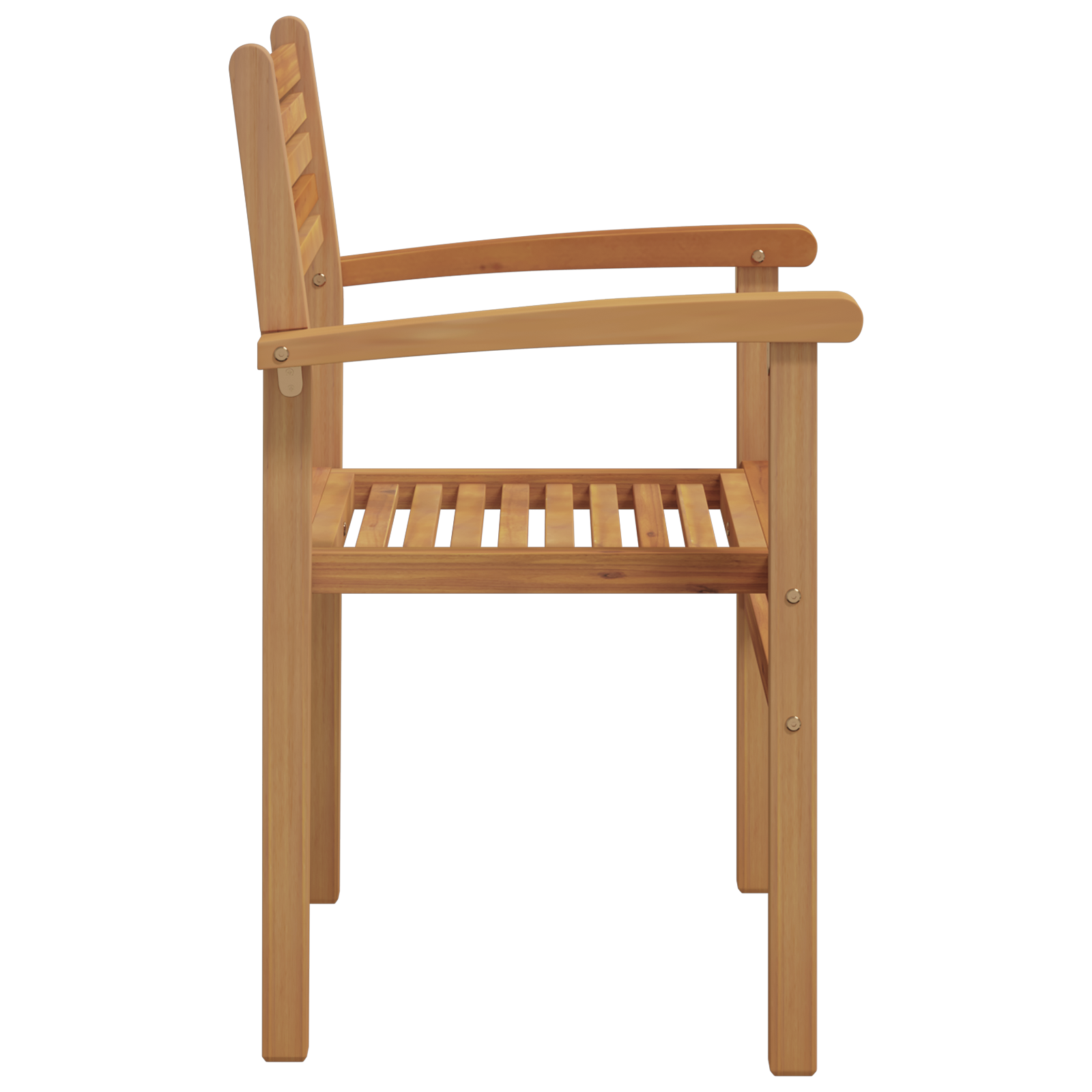 Hage stabelstoler 2 pcs Brun 55.5 x 55.5 x 90 cm Heltre teak