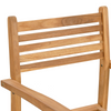 Hage stabelstoler 4 pcs Brun 55.5 x 55.5 x 90 cm Heltre teak