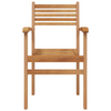 Hage stabelstoler 4 pcs Brun 55.5 x 55.5 x 90 cm Heltre teak