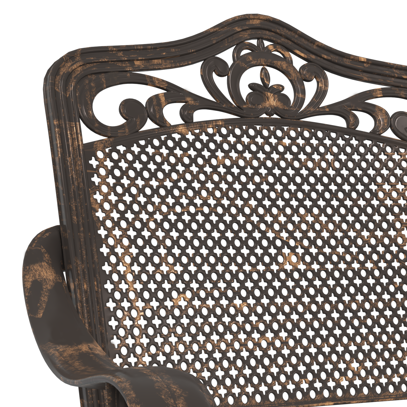 Hage Stol 2 pcs Bronse 55 x 56.5 x 91cm Aluminium