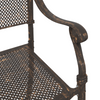 Hage Stol 2 pcs Bronse 55 x 56.5 x 91cm Aluminium