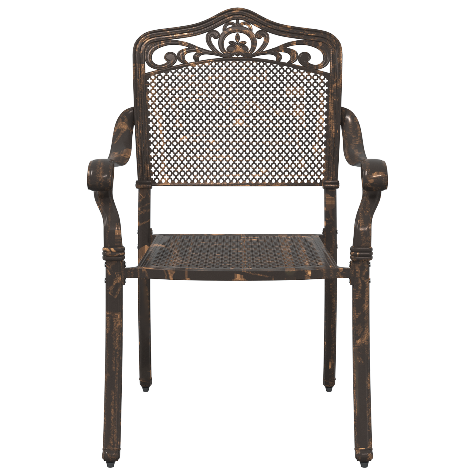 Hage Stol 2 pcs Bronse 55 x 56.5 x 91cm Aluminium