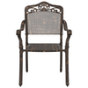 Hage Stol 2 pcs Bronse 55 x 56.5 x 91cm Aluminium