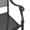 Hage Stol 2 pcs Svart 55 x 56.5 x 91cm Aluminium
