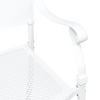 Hage Stol 2 pcs Hvit 55 x 56.5 x 91cm Aluminium