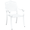 Hage Stol 2 pcs Hvit 55 x 56.5 x 91cm Aluminium