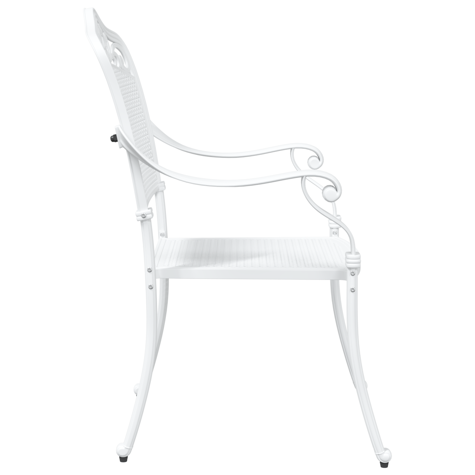 Hage Stol 2 pcs Hvit 55 x 56.5 x 91cm Aluminium