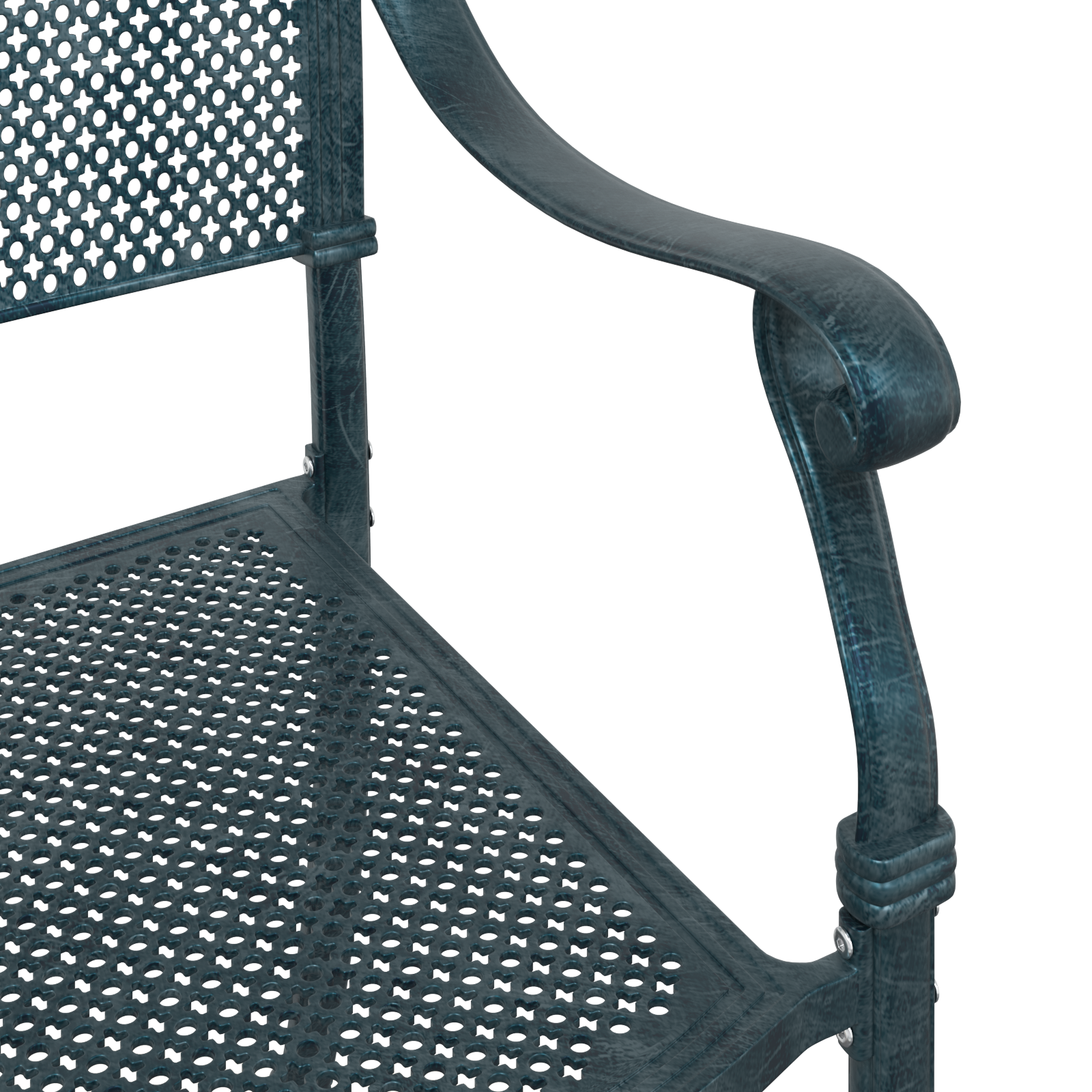 Hage Stol 2 pcs grønn 55 x 56.5 x 91cm Aluminium