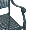 Hage Stol 2 pcs grønn 55 x 56.5 x 91cm Aluminium