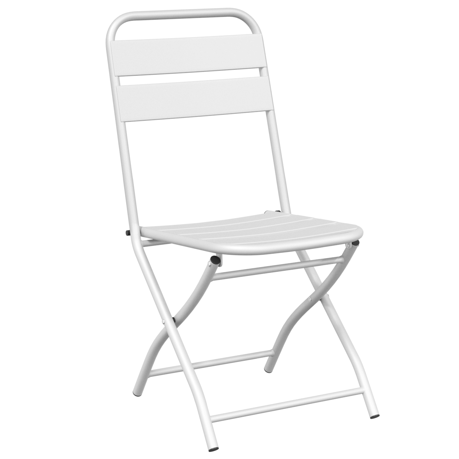 Hage Folding Stol 2 pcs Hvit 55 x 56.5 x 91cm Stål