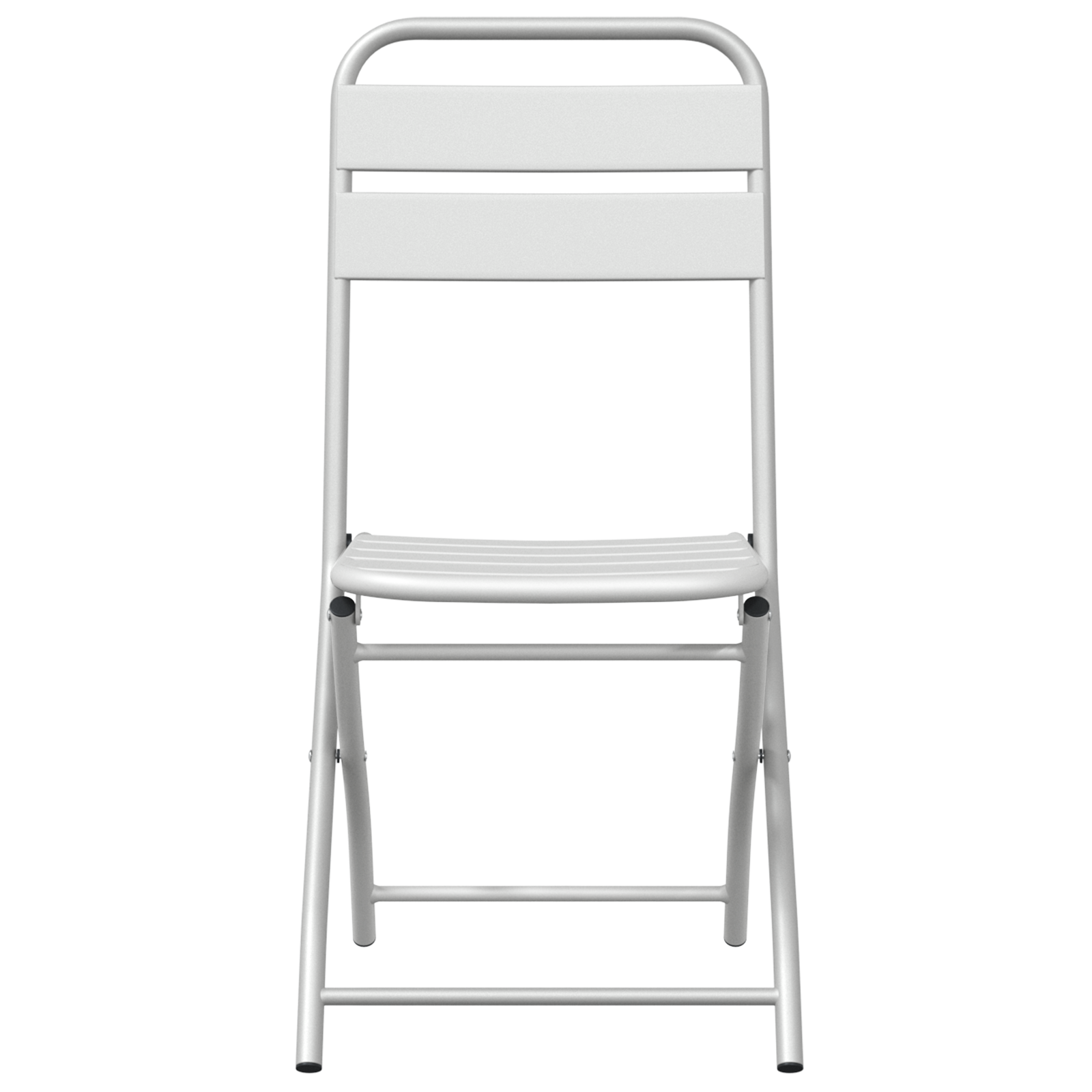 Hage Folding Stol 2 pcs Hvit 55 x 56.5 x 91cm Stål