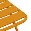 Hage Folding Stol 2 pcs Sennepsgul 55 x 56.5 x 91cm Stål