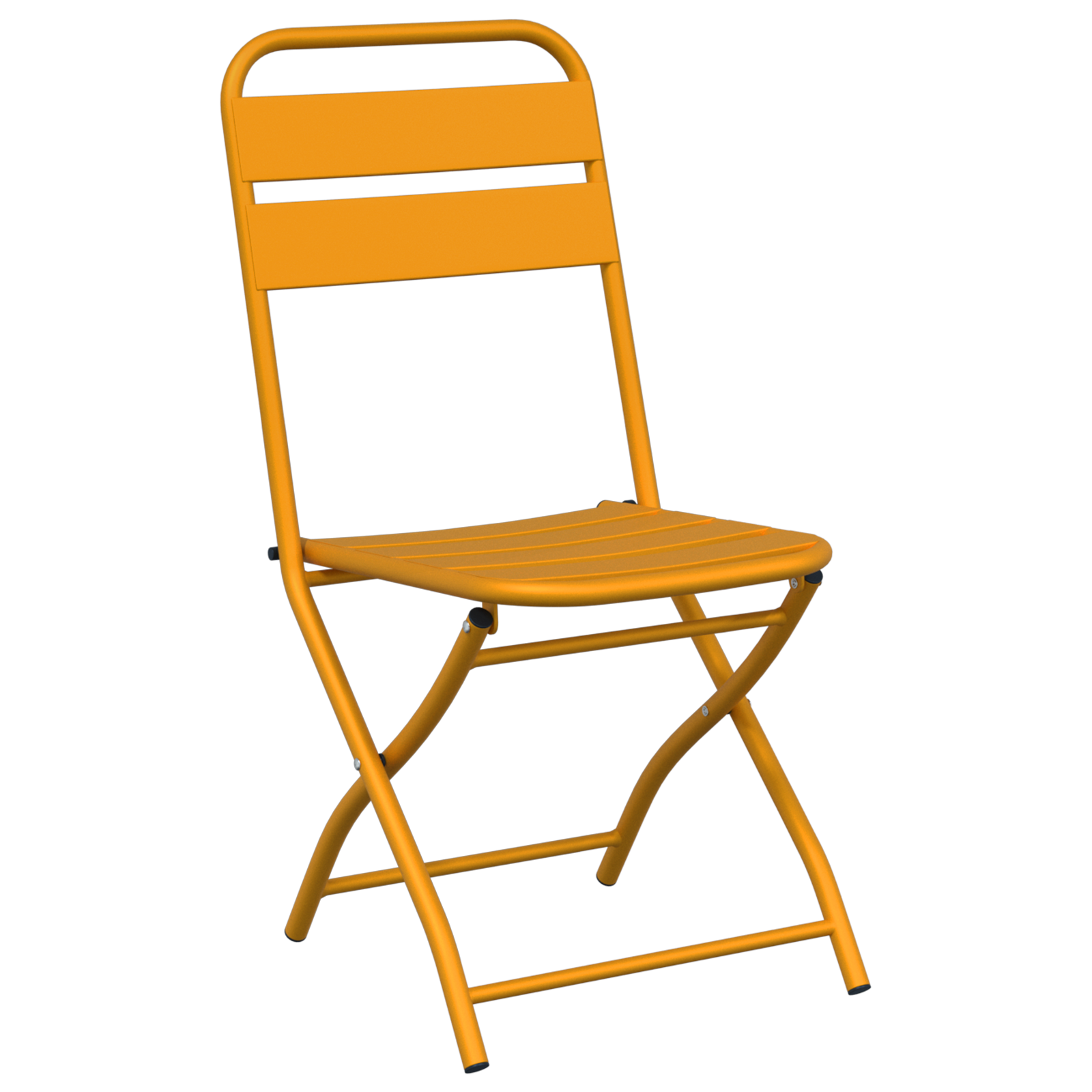 Hage Folding Stol 2 pcs Sennepsgul 55 x 56.5 x 91cm Stål